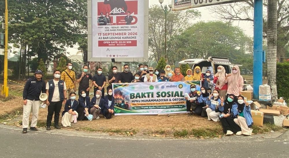 Aksi Solidaritas, MPKU Kalteng Peduli Kesehatan Terhadap Dampak Karhutla