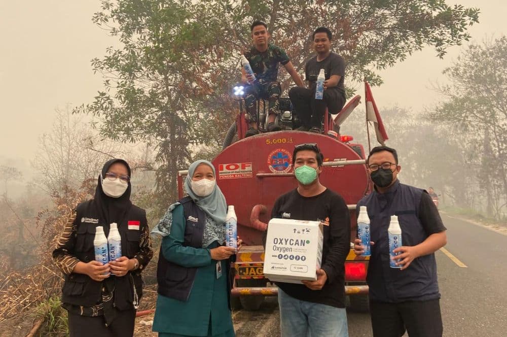Peduli Keselamatan, Muhammadiyah Distribusikan Ratusan Oxycan ke Relawan