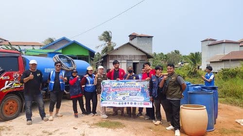 Muhammadiyah Kotim Salurkan 20.000 Liter Air Bersih ke Empat Titik