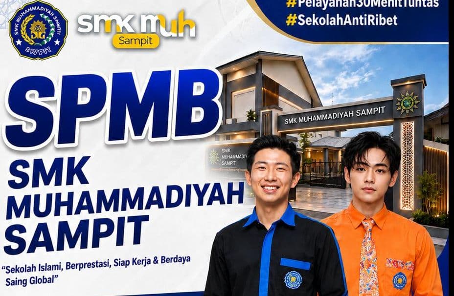 Gak Pake Lama! SMK Muhammadiyah Sampit Buka Pendaftaran, 30 Menit Langsung Kelar ✨