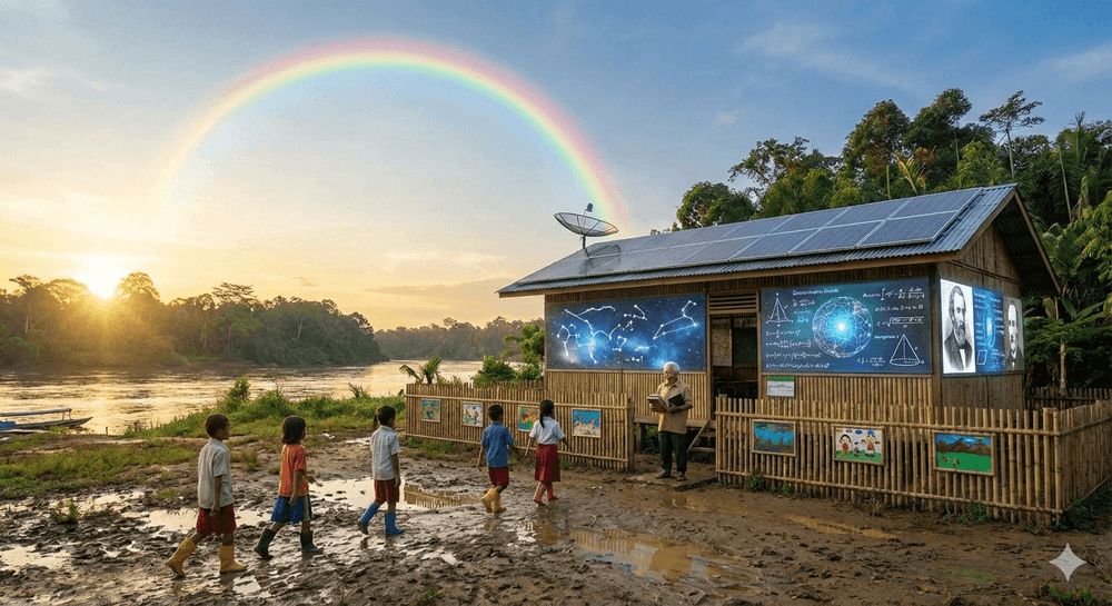 Sekolah di Ujung Pelangi